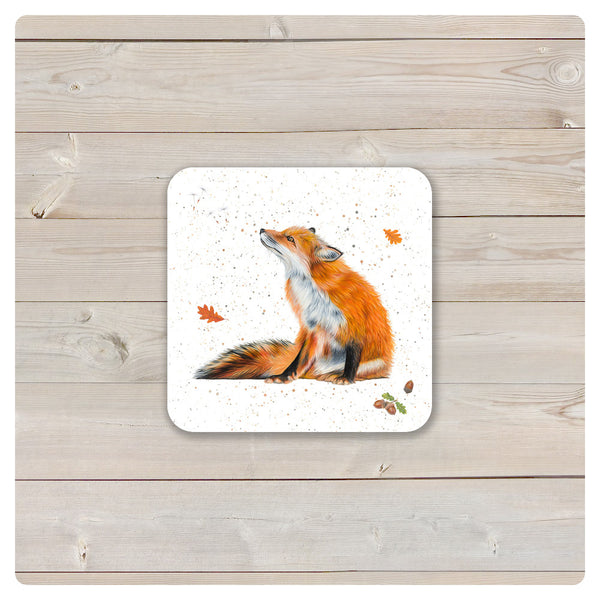 'Woodland Collection' Coaster - 'Basil' Red Fox - Harebell Designs